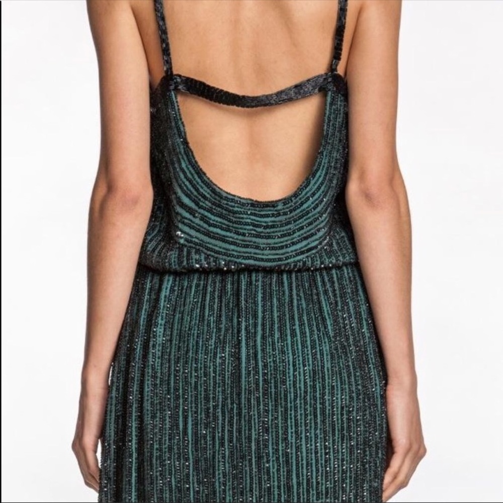 P A R K E R : Beaded Gatsby-Esque Mini Dress - Picture 4 of 8
